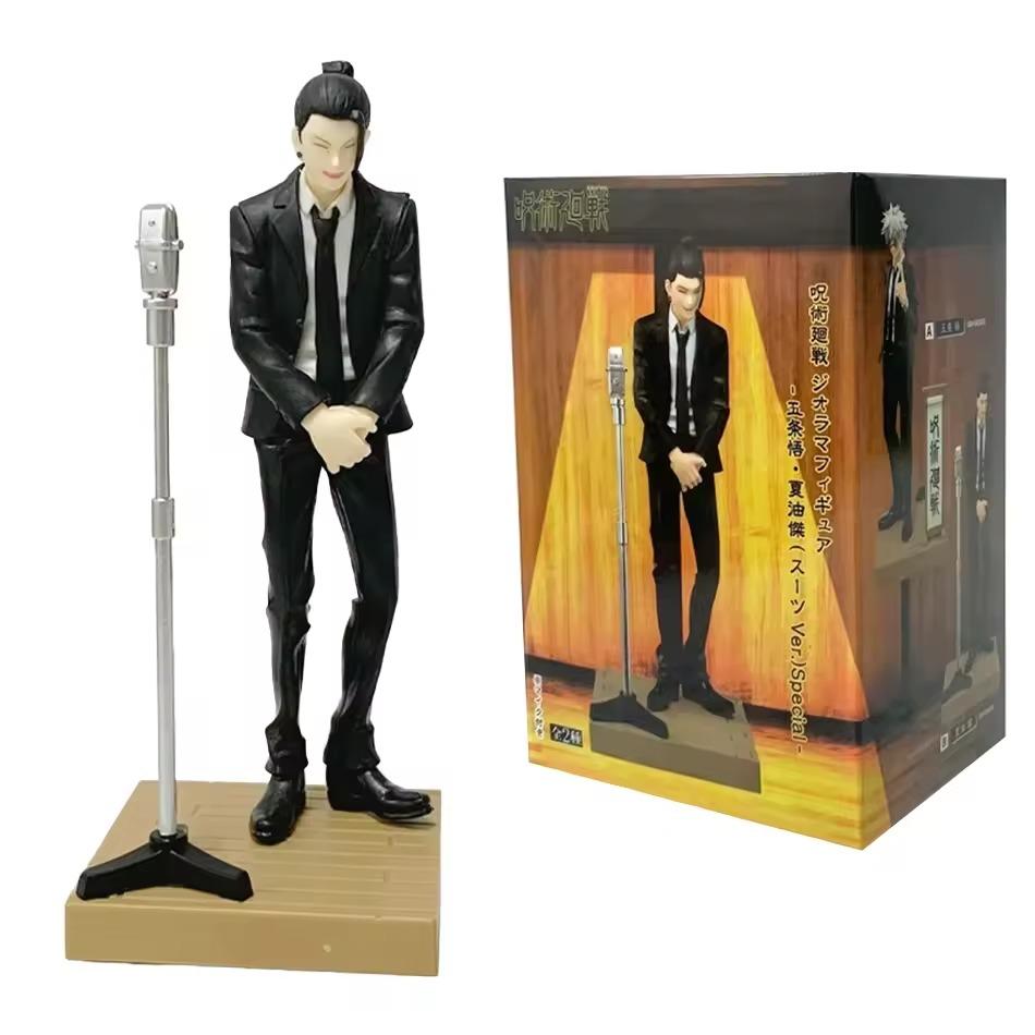 В наличии 17 см Jujutsu Kaisen ДИОРАМА Сатору Годжо Гэто Сугуру Костюмная версия. Фигурка Аниме Модель Коробка Игрушки Фигурка Подарки на День Рождения