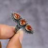 Carnelian Gemstone 925 Sterling Silver Gift Jewelry Ring Size 8