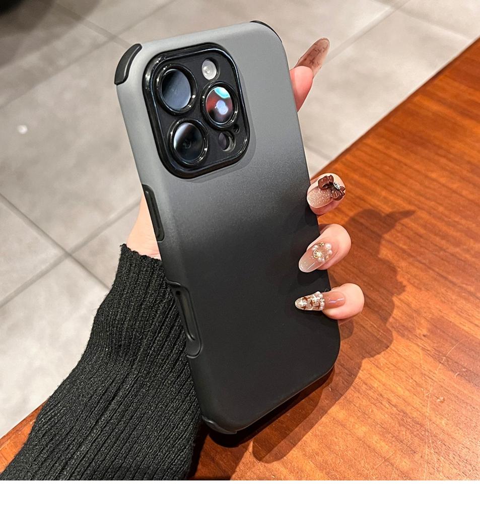 Модный силиконовый чехол для телефона с градиентным цветом для iPhone 11 12 13 14 15 16 Pro Plus, матовый бампер, накладка