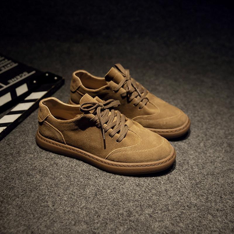 British Style Board Shoes Lace-Up Classic Leather Shoes Men'S Comfortable Retro Men'S Shoes German Training Shoes Men'S Casual Commuting Trendy
