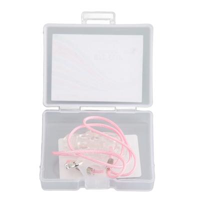 Держатель для слухового аппарата, прозрачный зажим, розовая веревка, нейлон, легко фиксируемый шнур для слухового аппарата для садоводства