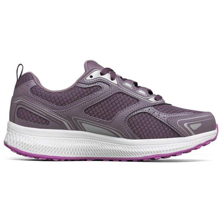 Skechers Go Run Стабильные Удобные Низкие Повседневные Беговые Кроссовки Женские Темно-Фиолетовые 128075-PLUM
