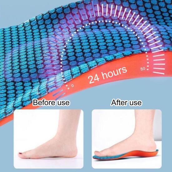 Flexible Insole Sweat Absorbing Sports Insole for Arch Support Fasciitis Relief Universal Breathable Orthopedic Insoles