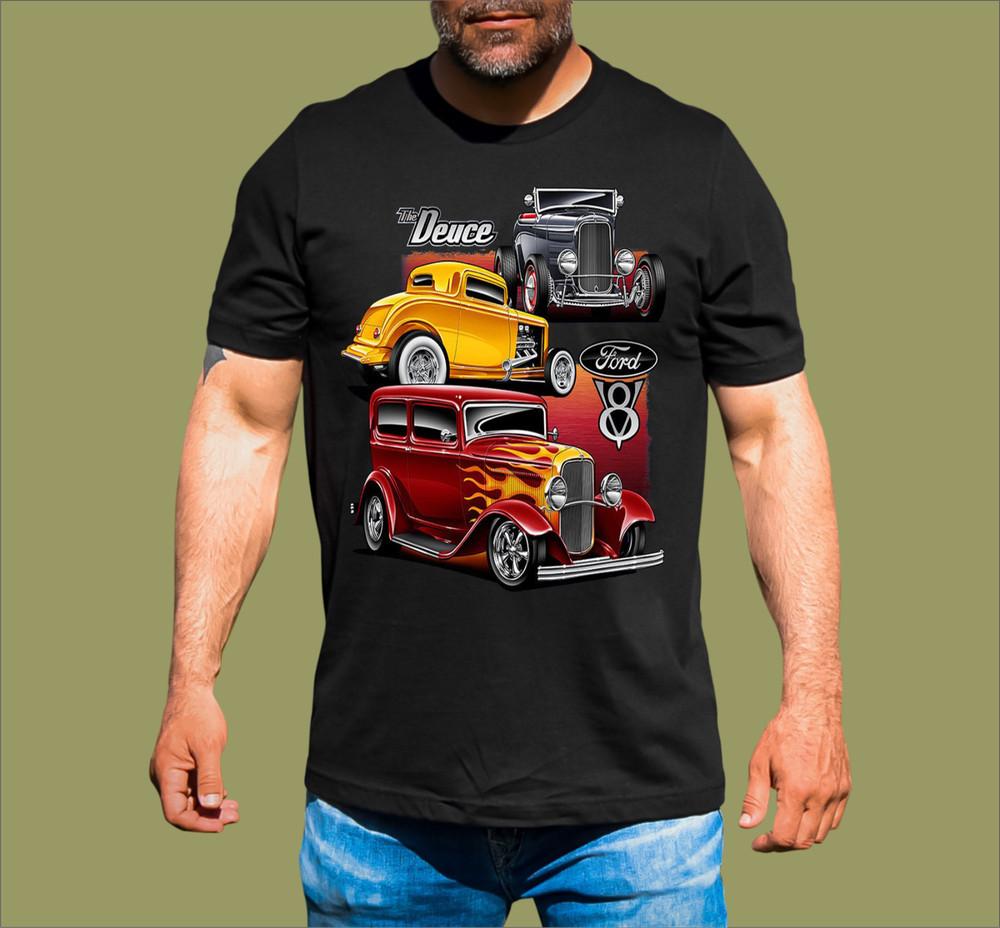 ФУтболка THE DEUCE V8 HOT ROD Унисекс