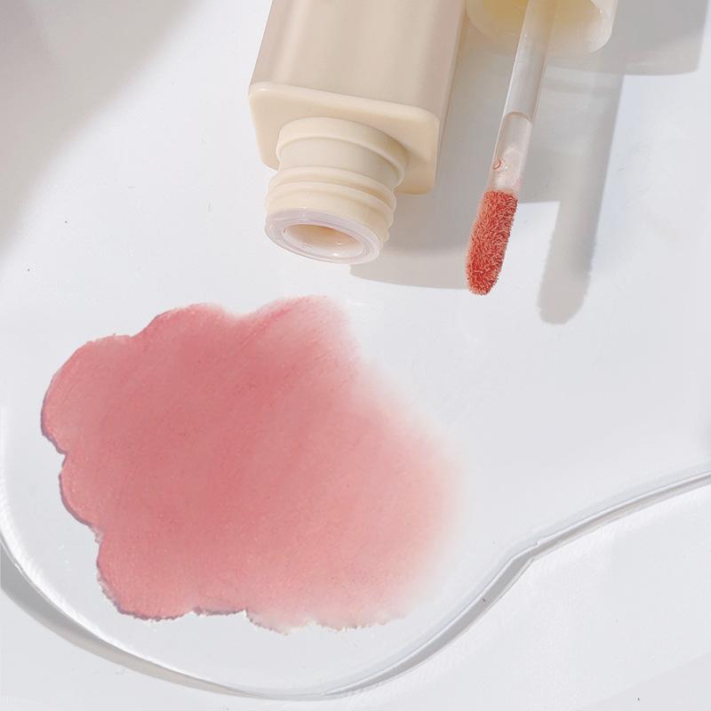 Пудра-туман Нюдовая глазурь для губ Оригинальная матовая матовая помада для губ Белая не легко окрашивающаяся чашка Мягкий туман