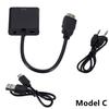 1080P HDMI Adapter Display Port HDMI To VGA Adapter Cable Male To Female Converter For PC Computer Laptop HDTV Monitor Projector