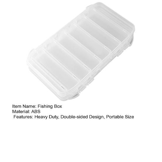 Двухсторонний ящик для рыболовных приманок, портативный, прозрачный, водонепроницаемый, прочный, искусственные, ручные, мягкие, рыболовные принадлежности, органайзер, кейс для хранения