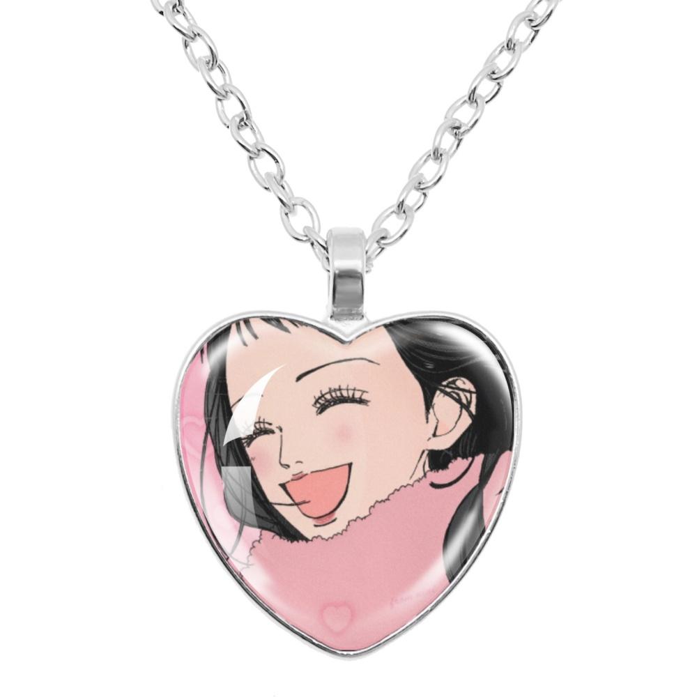 Аниме Ожерелье Paradise Kiss Юкари Хаясака Мивако Сакурада Стеклянное Сердце Форма Подвеска Ожерелье Шарм Украшение Подарок Другу