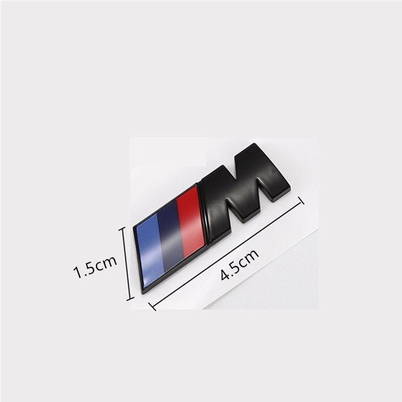 BBKS3 45mm 55mm 90mm Emblem Car Fender Badge Trunk Sticker For BMW M E46 E39 E90 E60 E30 F10 F11 F20 F30 G20 G30 X1 X3 X5 Accessories