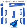 For Jaguar XF X250 2008-2015 Car-Styling 3D/5D Carbon Fiber Car Interior Center Console Color Molding Sticker Decals Parts HH2 PP1