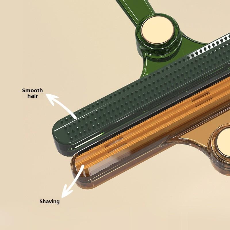 1 шт. 2 в 1 двухсторонний инструмент для удаления шерсти домашних животных, ворса, чистящий инструмент для бритвы, очиститель для свитеров, скребок для одежды, ковров