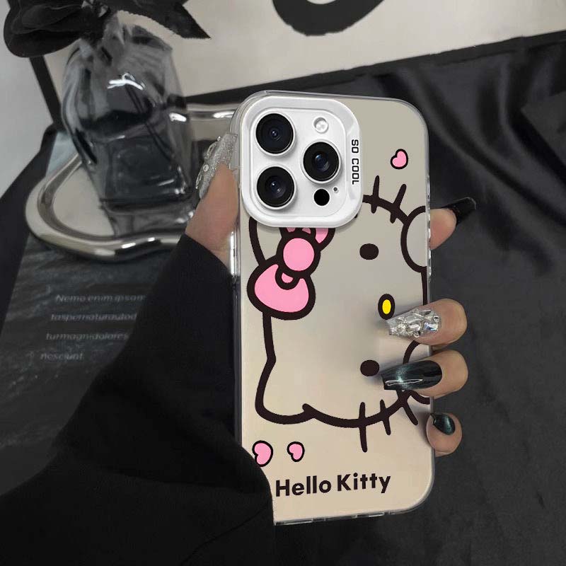 Cute Hello Kitty Casing For Iphone 17 Air 17 Pro Max 1615 14 11 12 13 Pro Max 16 Plus 16e 13 Mini Lovely Cartoon Hard Phone Case