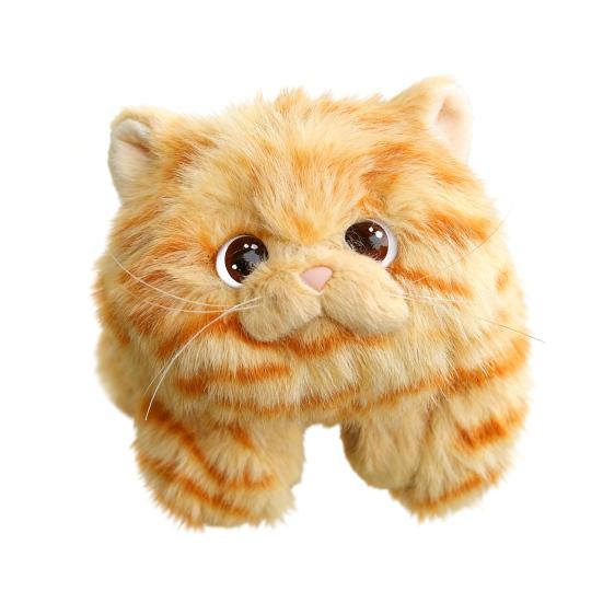 Pull-String Tail Wagging Cat Wristband Monkey Plush Slap Bracelet Toy with Moving Tail Portable Animal Doll Kids Gift