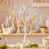 24 шт. DIY Поделки Пасхальные Яйца Украшения Милые Пенопластовые Пасхальные Яйца Мультяшная Игрушка Подвесные Украшения Подарки для Детей