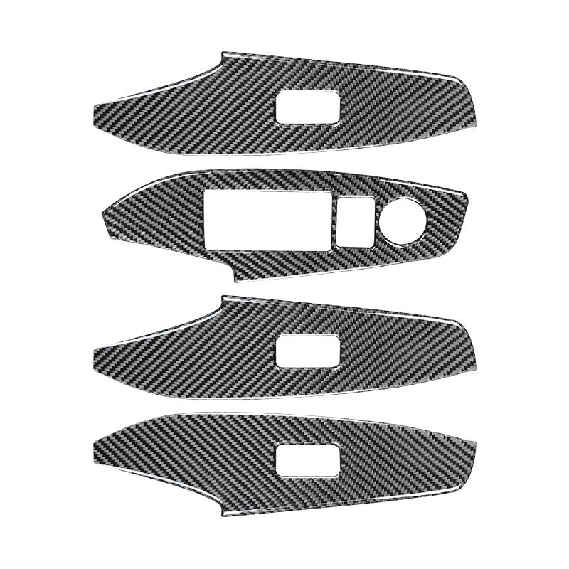 Для Mazda 3 Axela 2014-2019 оконная панель управления декоративная накладка из углеродного волокна внутренняя отделка салона автомобиля аксессуары 3D наклейка