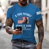 Men's Printed Short Sleeve T-Shirt Men's Loose Casual Short Sleeve Top