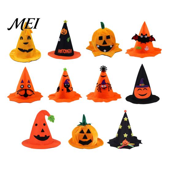 School Art Show Headgear Halloween Pumpkin Hat for Kids Adults, Funny Plush Comfortable Breathable Festival Witch Party Costume, Cosplay, Stage