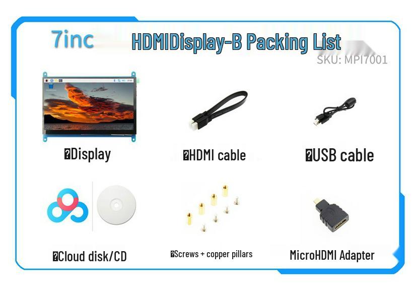 HDMI-сенсорный экран для Raspberry Pi 4: 3,5", 4", 5", 7" с резистивными/емкостными опциями
