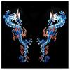 Jockomo Dragon BL Symmetrical Set of Inlay Stickers for Guitar and Bass