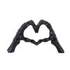 Nordic Style Heart Skeleton Hand Statue Resin Halloween Desktop Ornament  Office