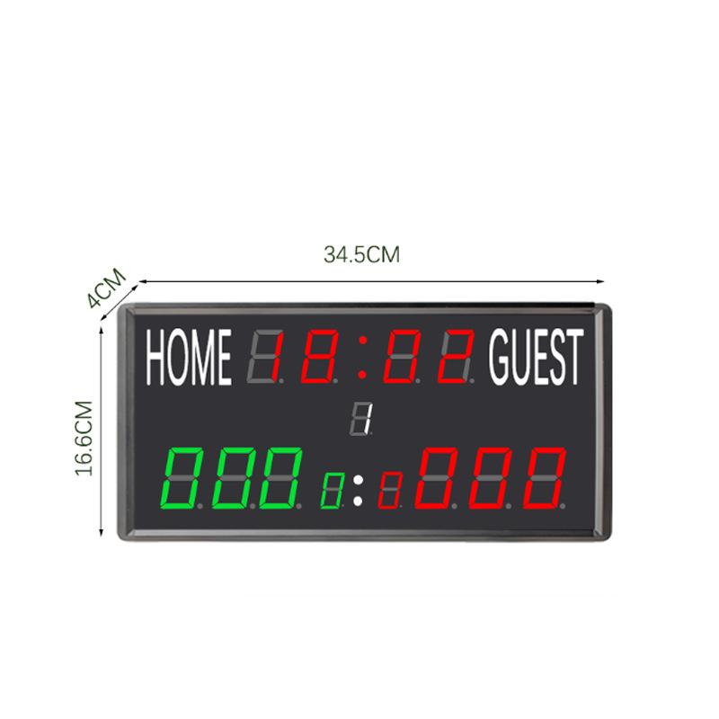 LED Electronic Digital Basketball Scoreboard 24 Hours Timing Count Up/Down Wireless Court Equipment Multi-Sport Scoreboard Timer