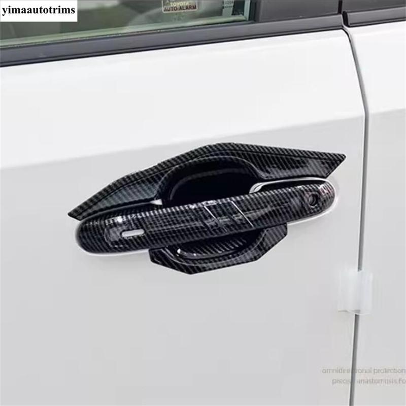Декоративная защитная накладка на ручку двери автомобиля, отделка, аксессуары из углеродного волокна для Toyota Land Cruiser 250 Prado LC250 2024 2025
