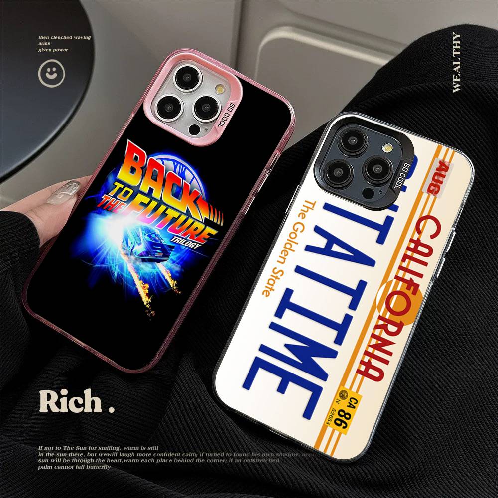 Чехлы для телефона Назад в будущее Для IPhone 17 16 15 14 13 12 11 Plus Pro Max Pro Цветной Матовый Чехол