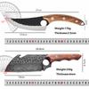 Forged Kitchen Meat Cleaver Chef Knife Boning Slicing Full Tang Butcher Knife Peeling Cutting Fish Sushi Knife with Sheath