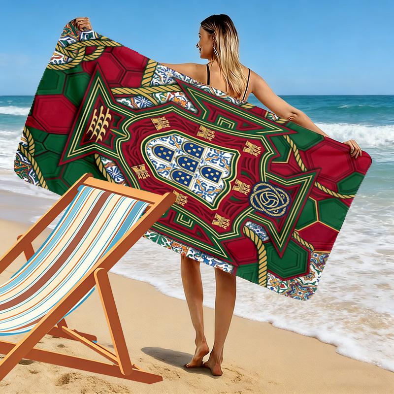 Royal Heraldry Celtic Artistry beach towel beach Beach towel for vacation photos swim seaside quick-drying swim towel Outdoor picnic beach mat beach