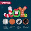 Joyfy 8 ft Long Christmas Inflatable Decoration Blow Up Joy with Santa Build-in LEDs for Christmas Outdoor Inflatable Decoration