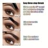 Eyebrow Pencil Long-Lasting Fast Drying 4 Split Head Waterproof Eyebrow Pencil - Precise Tip for Defined Brows - Suitable for All Skin Types