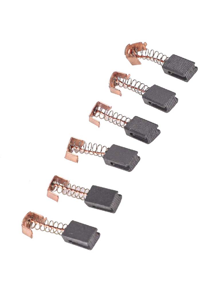 Угольные щетки для угловой шлифмашины Black Decker G720, 6 шт. Запасные части, 5x8x12 мм, Улучшение работы двигателя, Долговечная ценность