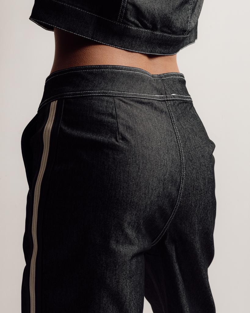 Костюм женский Butella 17024 M серый джинс (пиджак, штаны)