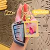 Foldable Bag Funny Pendant Novelty Finger Key Rings Fashion Mini 3D Book Keychains  Birthday Gift