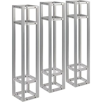 3 Квадратные фермы, 220,46 фунтов Комплект ферменных секций для тентовой системы, Подходит для DJ-освещения, Временная портативная рамка для фона