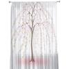Ветка сливового дерева коричневые розовые современные тюлевые шторы для гостиной, спальни, дома, кухни, прозрачные шторы