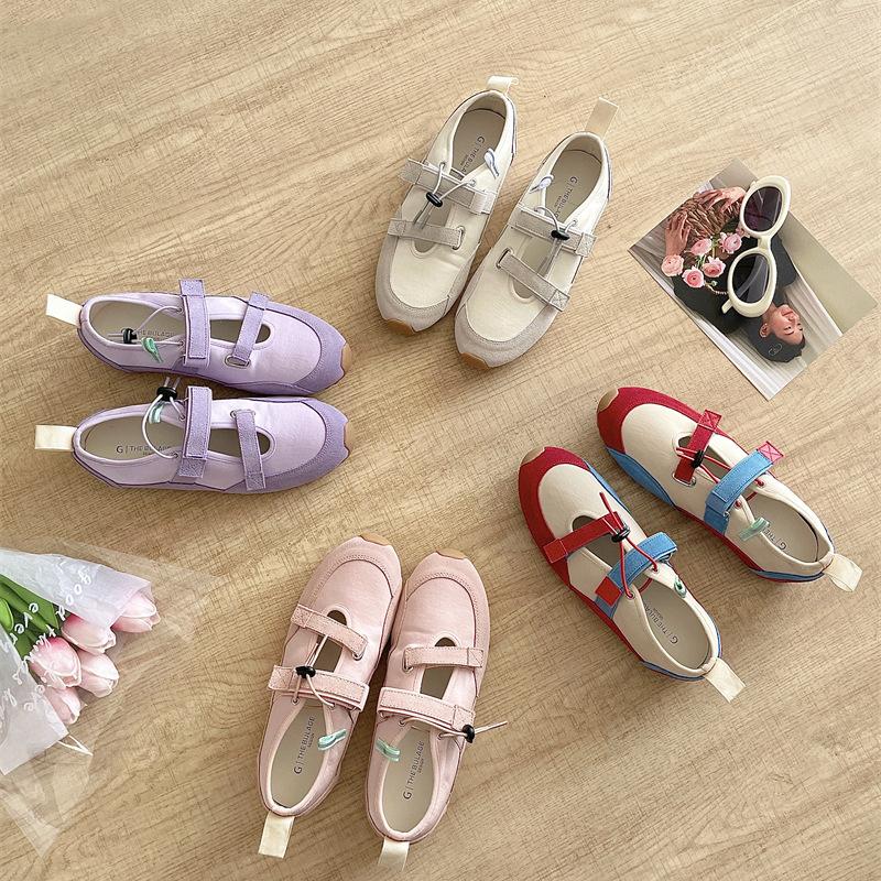 Модные балетки IPPEUM для женщин 2025 Новая мода Мэри Джейн Обувь с круглым носком Плоская подошва