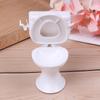 Playing House Miniature Toilet White Closestool Model Doll Accessories Dollhouse Furniture
