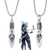 Игра Valorant ожерелье Джетт косплей унисекс лезвие штормовой нож кулон колье модные ювелирные аксессуары подарки