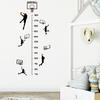 Креативная баскетбольная диаграмма высоты, наклейка, диаграмма роста, измерение высоты, съемная декоративная самоклеящаяся наклейка на стену «сделай сам»