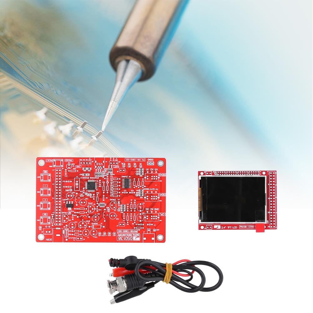 DSO138 Цифровой осциллограф DIY Kit 1Msps Цифровой осциллограф Kit Электронный обучающий набор