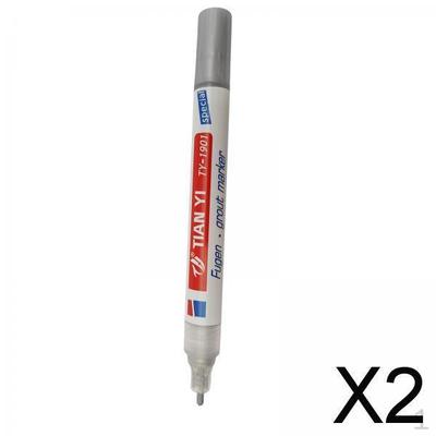 2x Маркер для плитки Маркеры для затирки Удалитель пятен для пола Кухонная плитка Зазор Серый