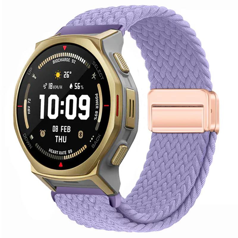 Нейлоновый ремешок 20/22 мм для Amazfit Helio/T-Rex3 Pro 48/44 мм с магнитной застежкой, ремешок для Amazfit Active 2/2 Square/Balance 2