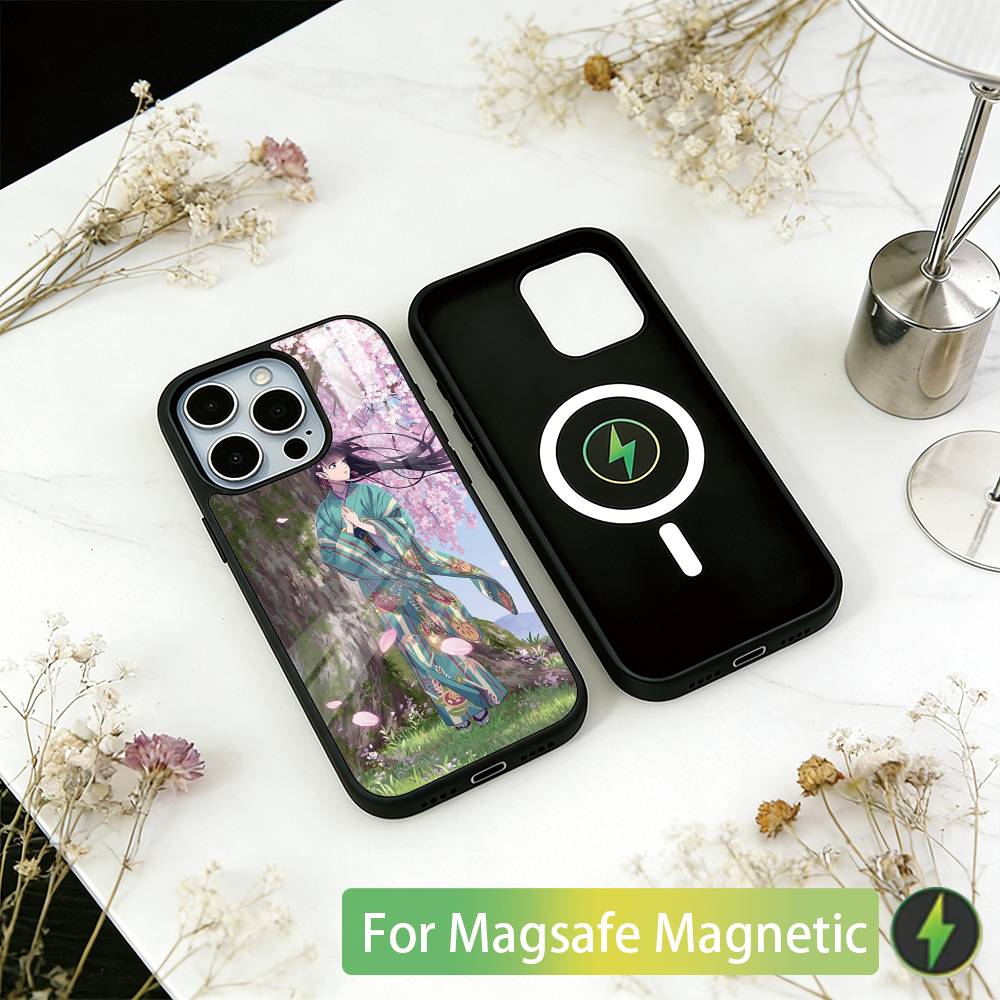 Чехол для телефона 'Мой счастливый брак' Для iPhone 17, 16, 15, 14, 13, 12, 11 Plus, Pro Магнитный Для Magsafe Беспроводная зарядка