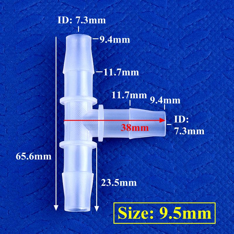 10 шт./лот 1,6~17,5 мм полипропиленовый тройник-соединитель для аквариума, 3-ходовое соединение, садовые шланговые соединители для воды, 20 мм, 25 мм, быстроразъемные соединения типа «пагода»