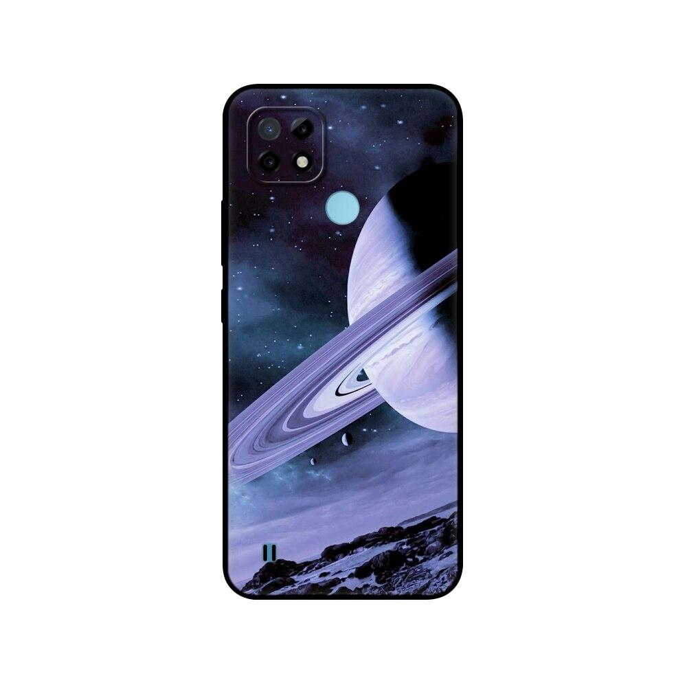 Силиконовый чехол для Realme C21 для OPPO RealmeC21 C 21, чехлы для телефонов 6,5 дюйма; Funda RMX3201 Bumper Capa Etui Мягкий черный чехол из ТПУ