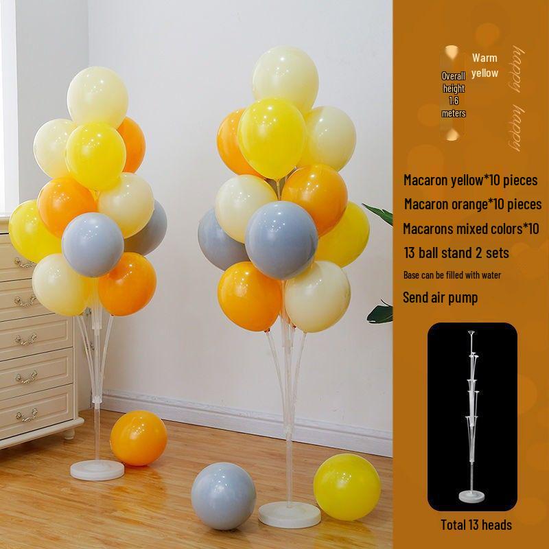 Glow-in-the-Dark Floor Balloons for Birthdays & Anniversaries, New Year’s Movable Stand