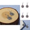 European Style Metal Pendant Earrings With Electroplated Finish For Party And Celebration