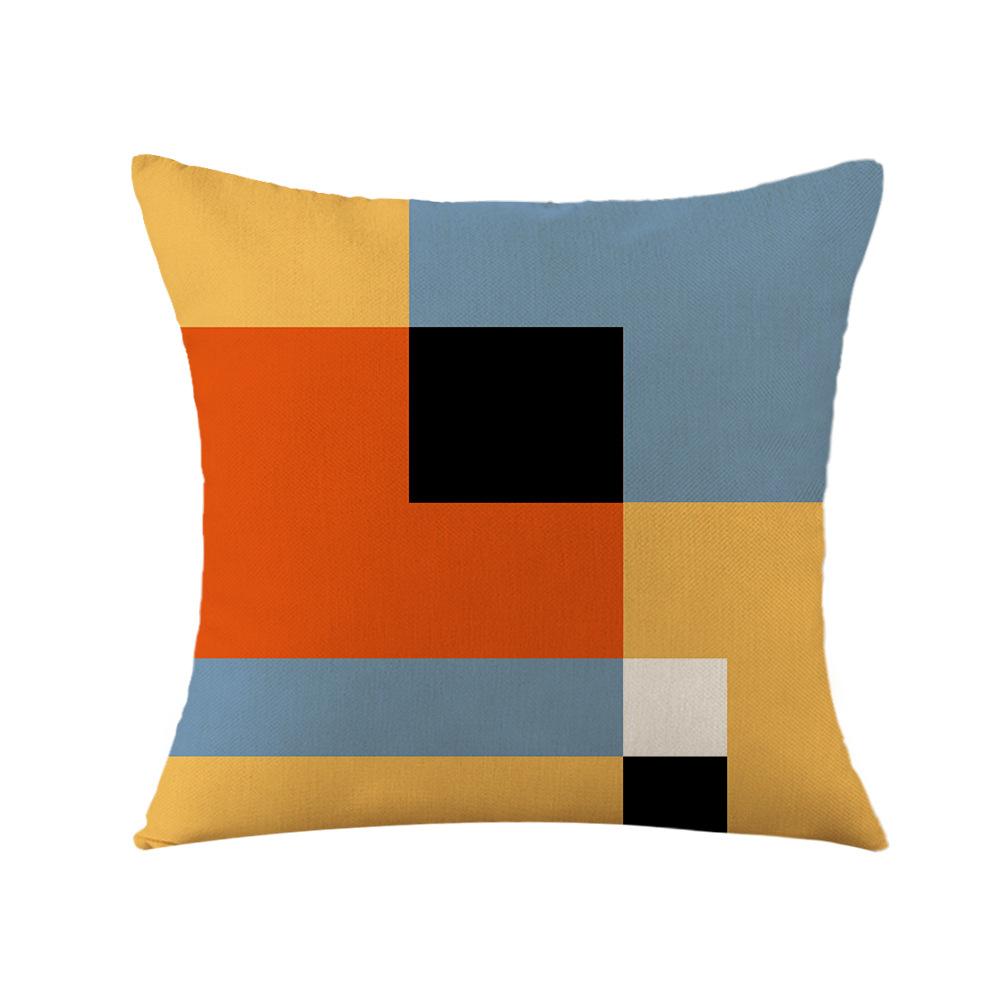 Геометрическая красная наволочка Офисная подушка Подушка для дивана Прикроватная подушка-спинка Наволочка