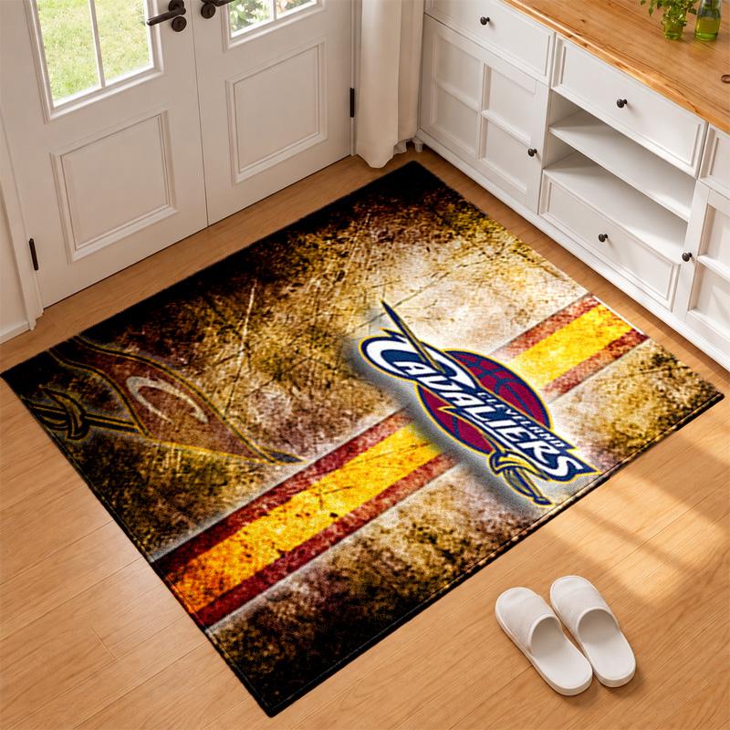 Cleveland Cavaliers Carpet Door Mat for Living Room or Bedroom Protective Mat Under Chair Office Decoration Christmas Gift Birthday Present
